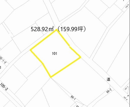 富津市の古家付売地の間取り