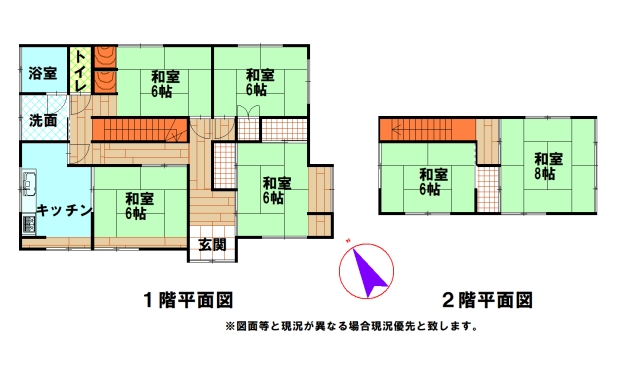 鴨川市の中古住宅の間取り