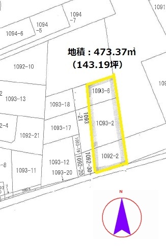 鴨川市の古家付売地の間取り