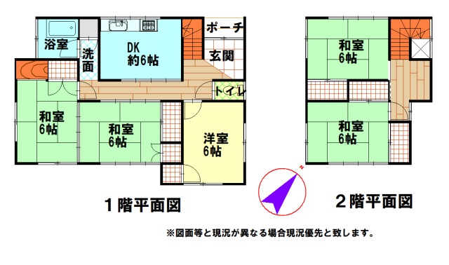 鴨川市の中古住宅の間取り