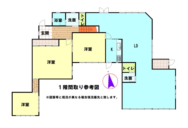 鴨川市の中古住宅の間取り